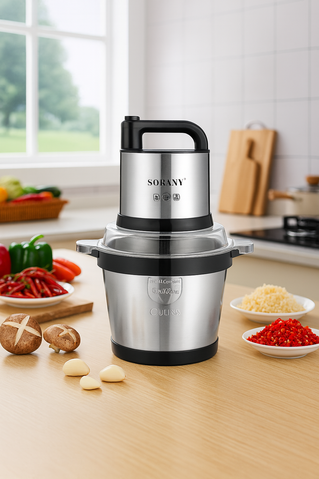 Hachoir à Viande Électrique Professionnel 3200W Inox