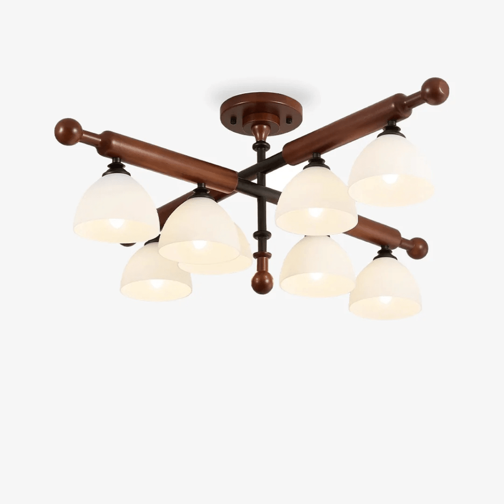 Luminaire Rusticana Poutre Bois Plafonnier Lumière