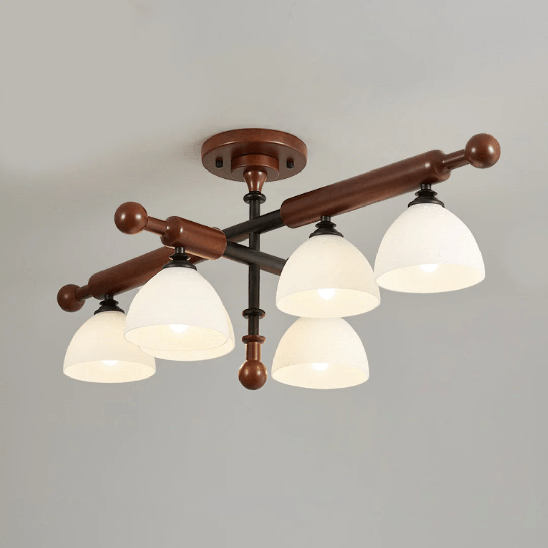 Luminaire Rusticana Poutre Bois Plafonnier Lumière