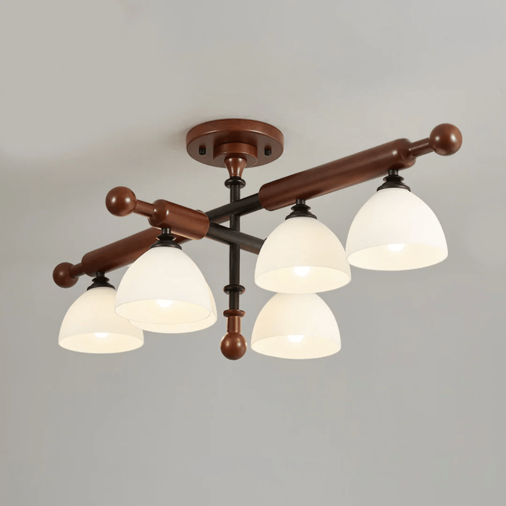 Luminaire Rusticana Poutre Bois Plafonnier Lumière