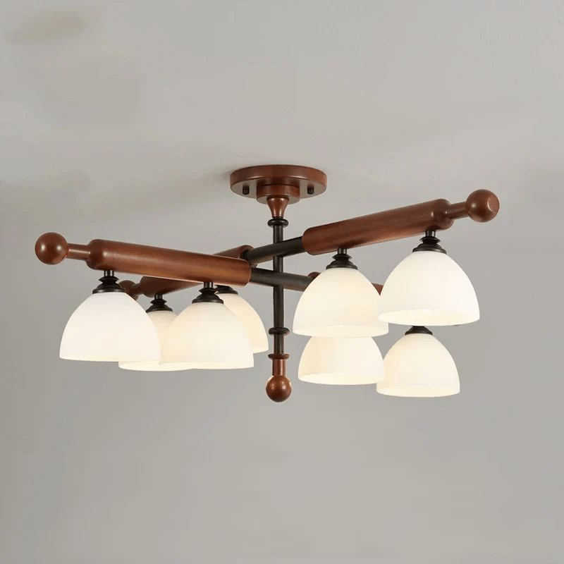 Luminaire Rusticana Poutre Bois Plafonnier Lumière