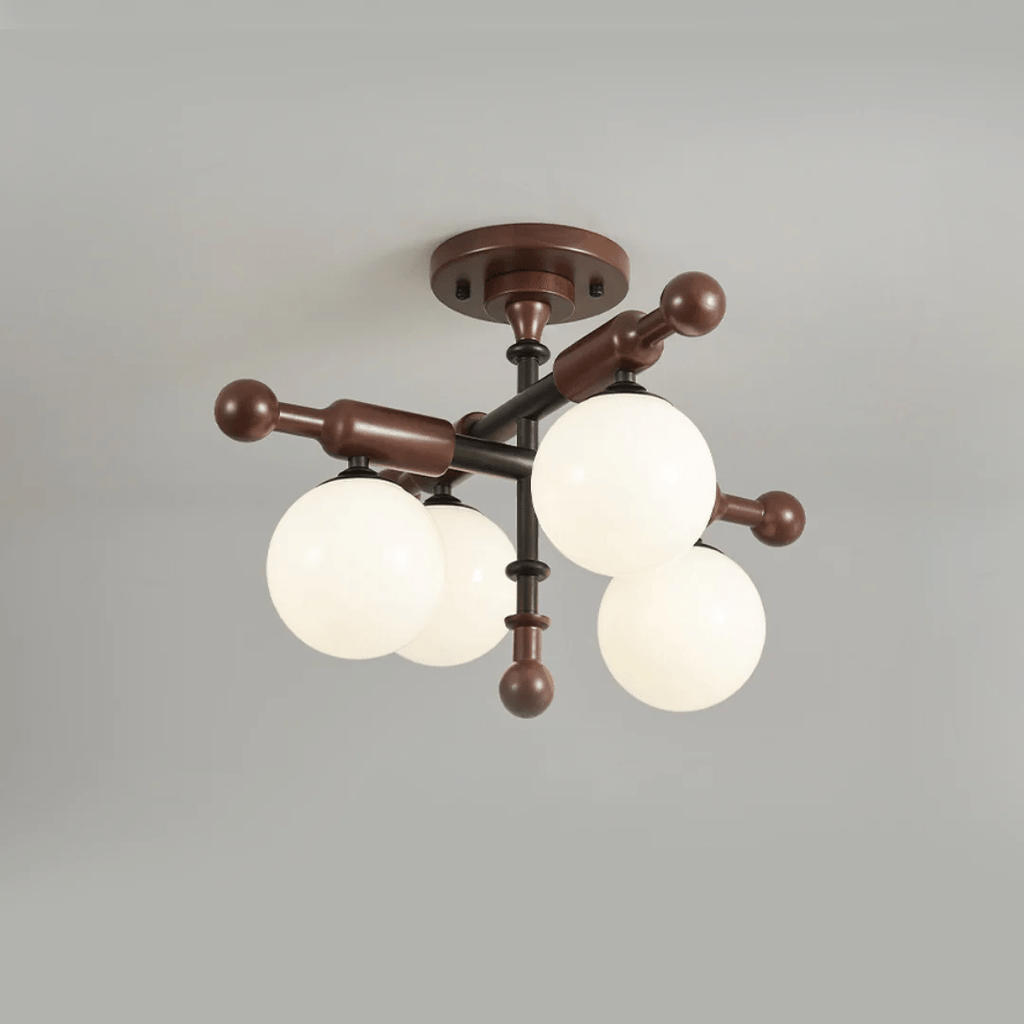 Luminaire Rusticana Poutre Bois Plafonnier Lumière