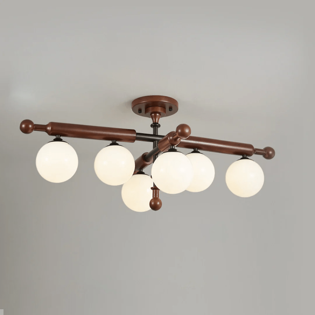 Luminaire Rusticana Poutre Bois Plafonnier Lumière
