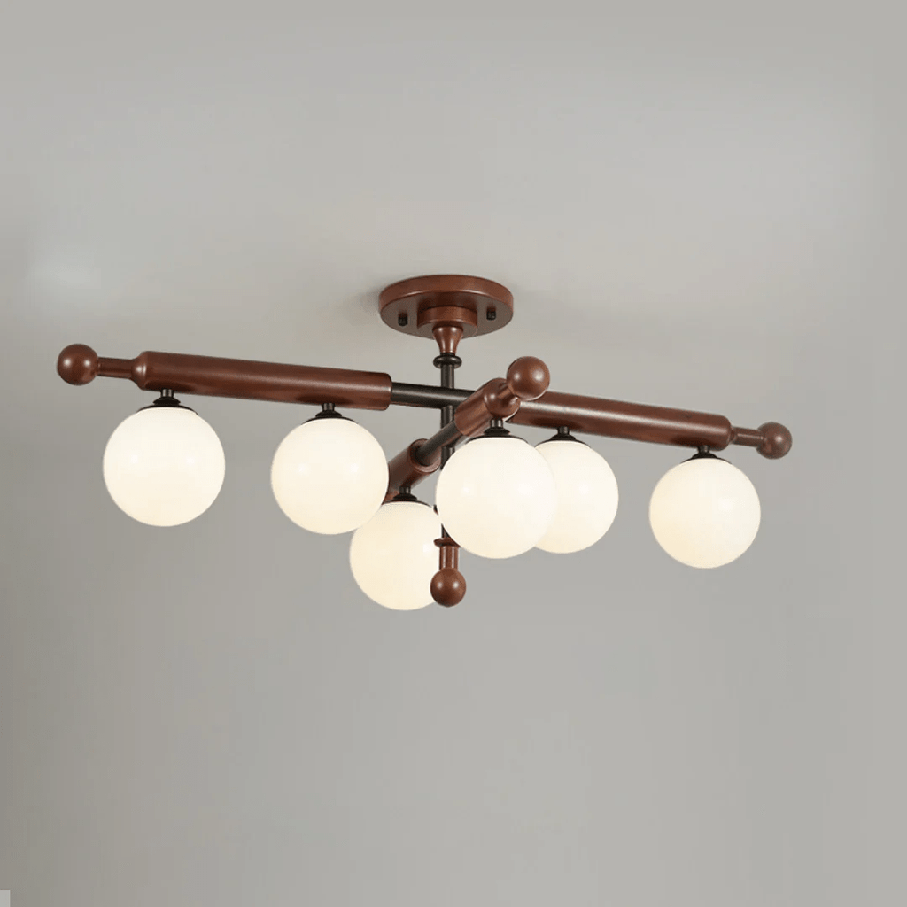 Luminaire Rusticana Poutre Bois Plafonnier Lumière