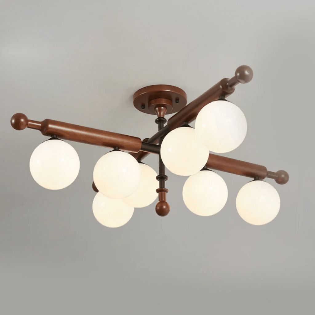Luminaire Rusticana Poutre Bois Plafonnier Lumière