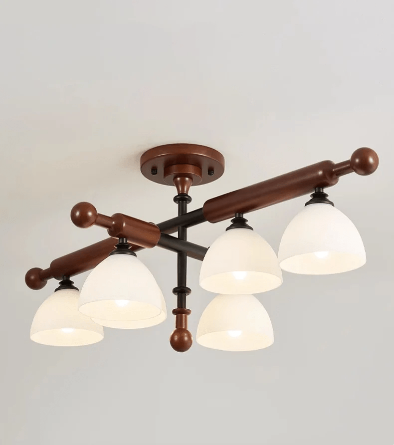 Luminaire Rusticana Poutre Bois Plafonnier Lumière