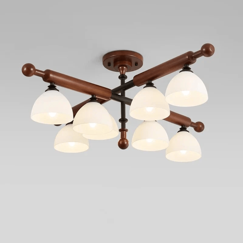 Luminaire Rusticana Poutre Bois Plafonnier Lumière
