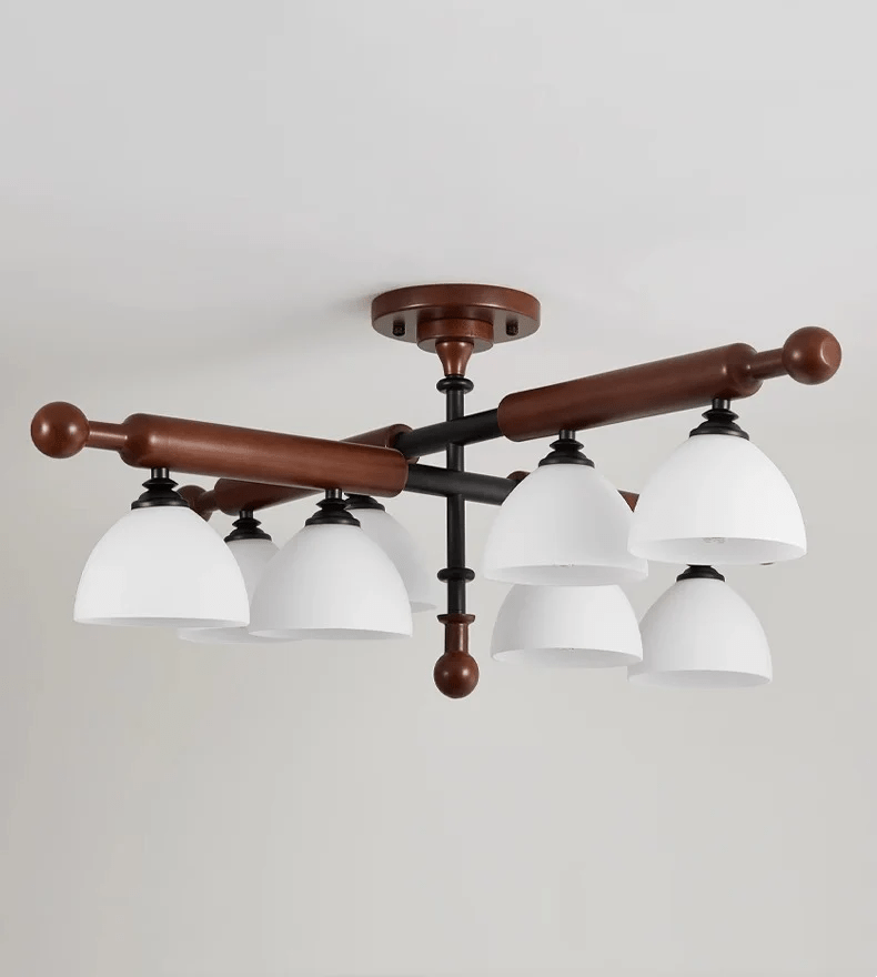 Luminaire Rusticana Poutre Bois Plafonnier Lumière