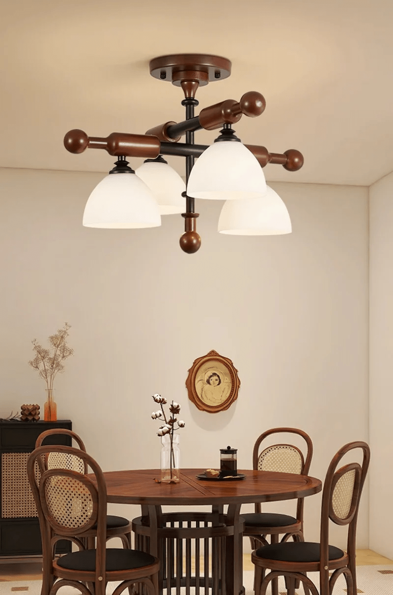 Luminaire Rusticana Poutre Bois Plafonnier Lumière