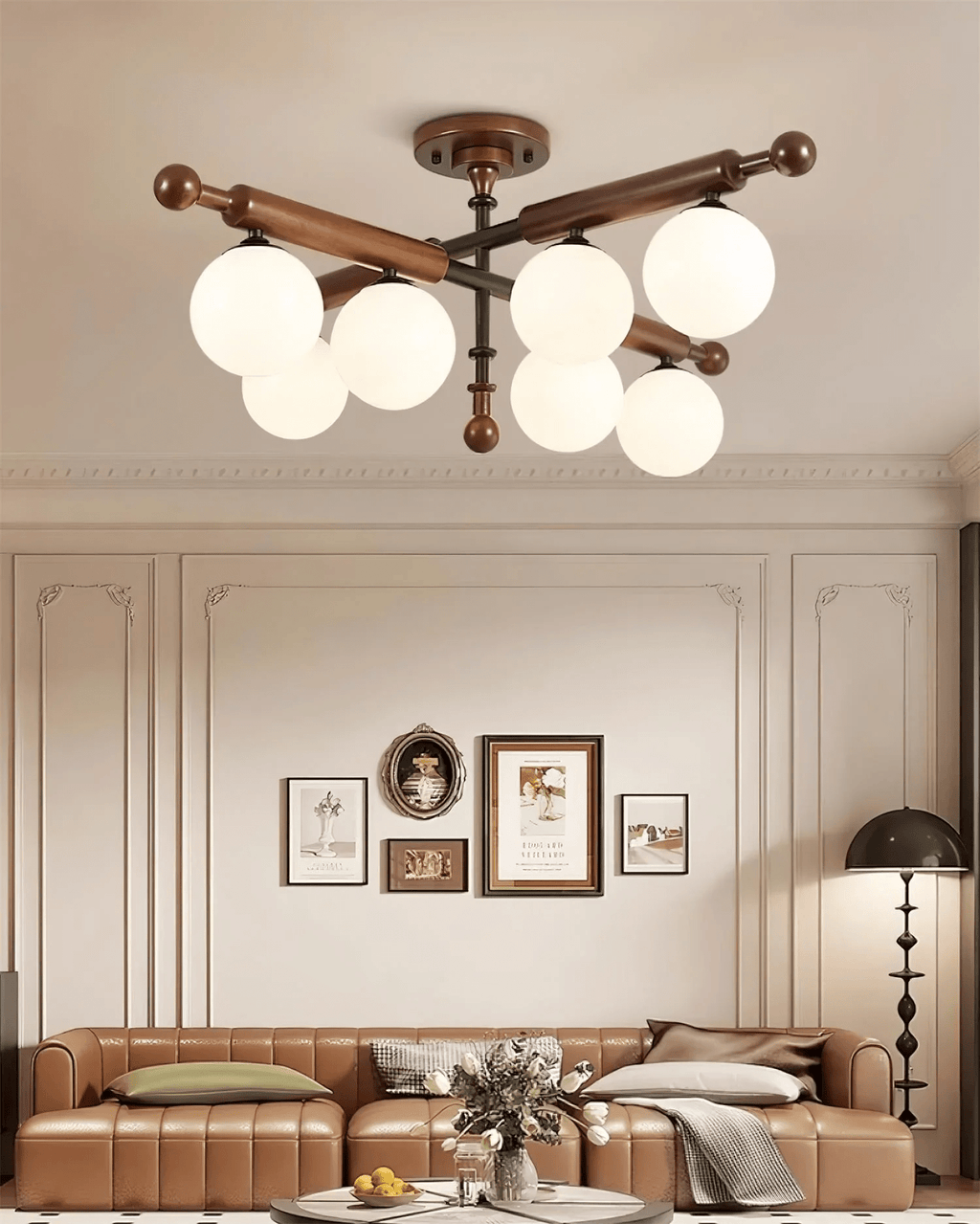 Luminaire Rusticana Poutre Bois Plafonnier Lumière