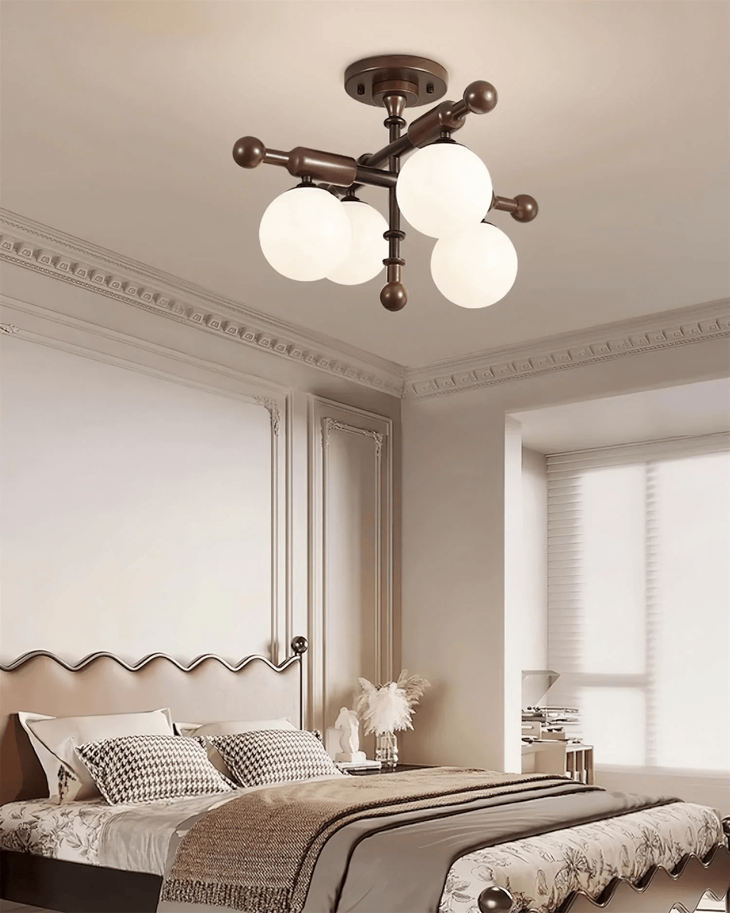 Luminaire Rusticana Poutre Bois Plafonnier Lumière