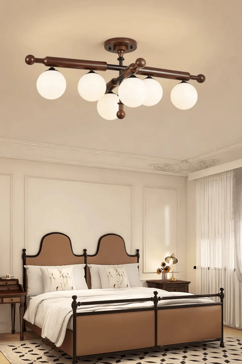 Luminaire Rusticana Poutre Bois Plafonnier Lumière