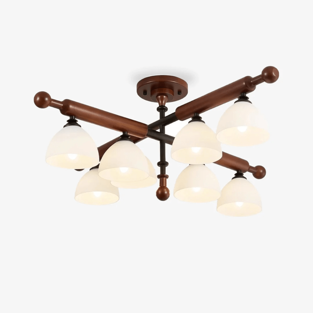 Luminaire Rusticana Poutre Bois Plafonnier Lumière