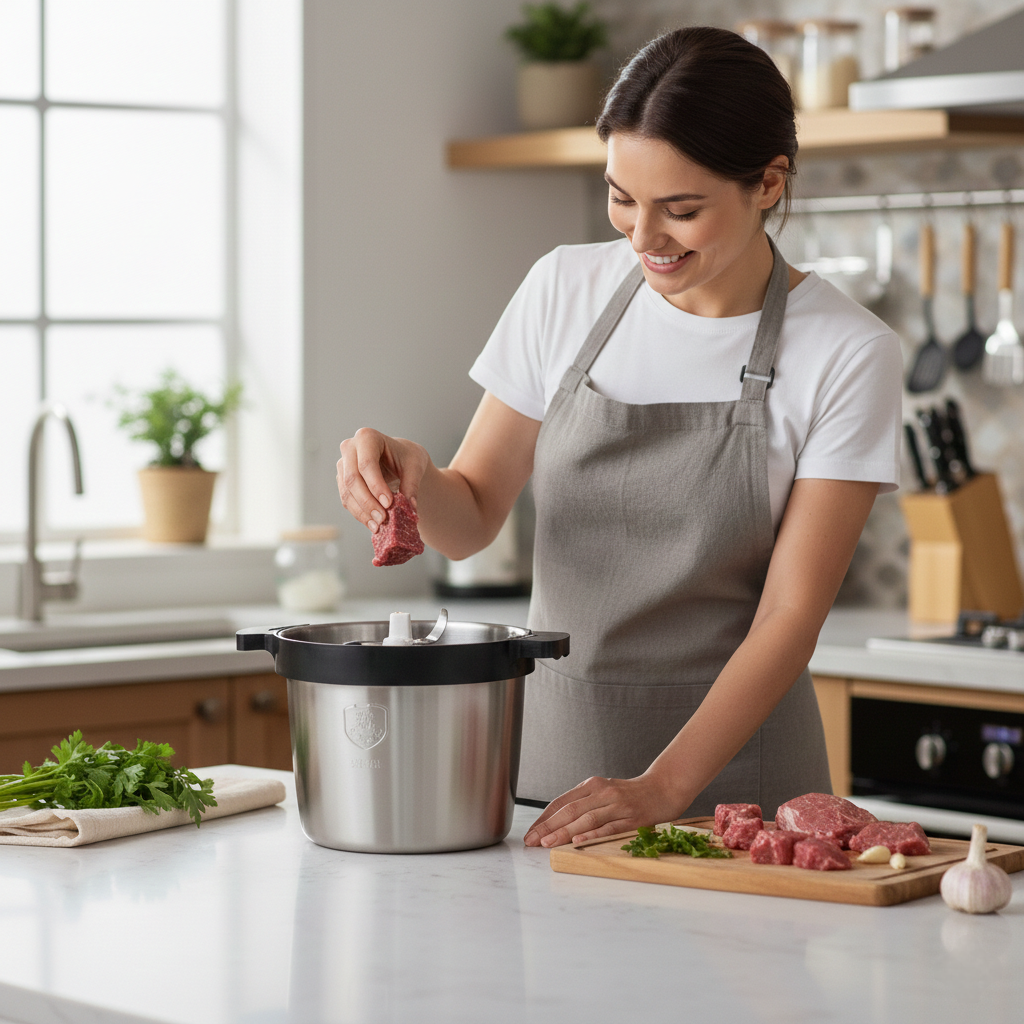 Hachoir à Viande Électrique Inox – 1500 W