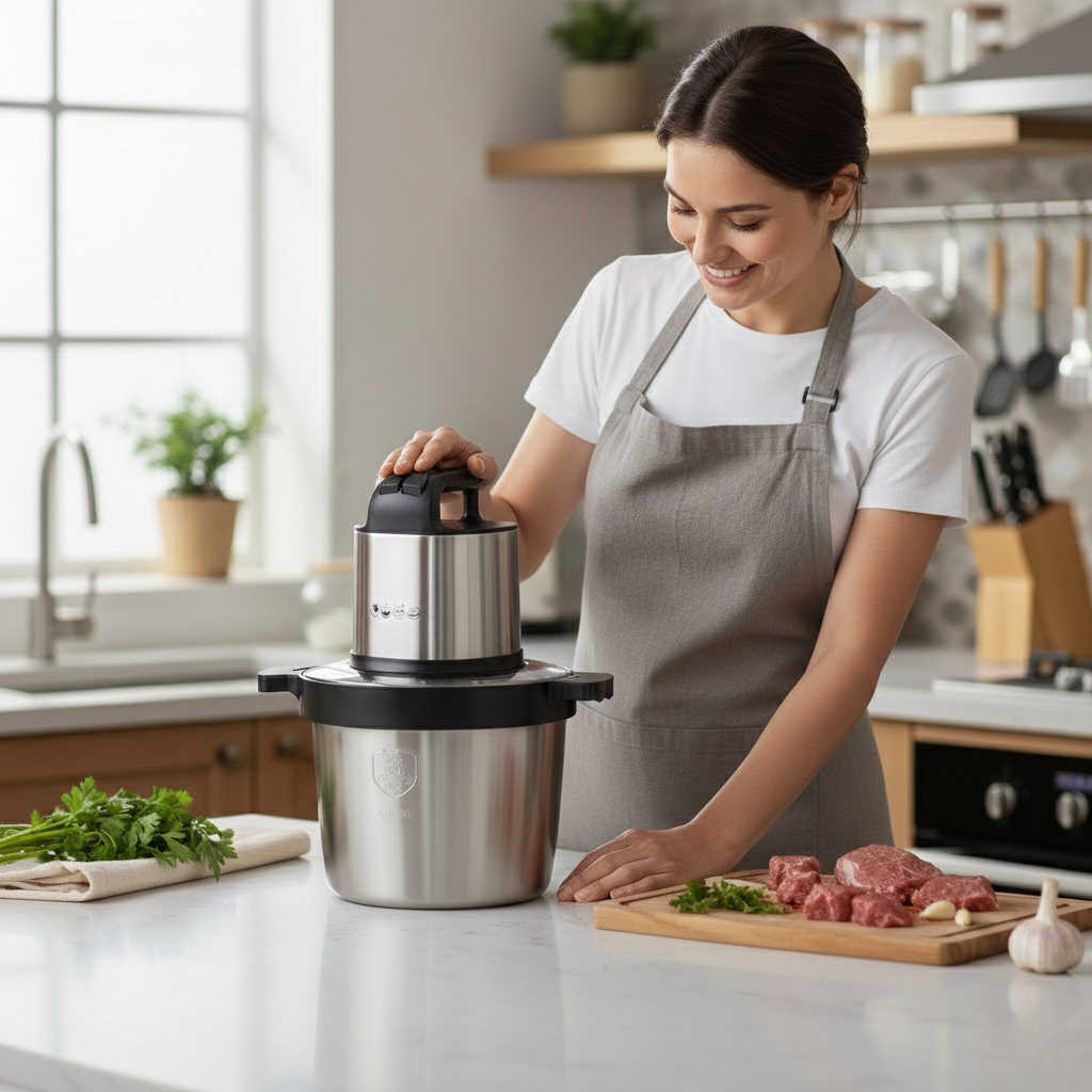 Hachoir à Viande Électrique Inox – 1500 W