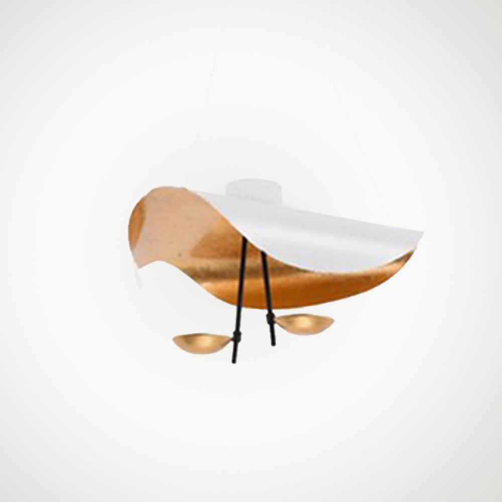 Jexie Plafonnier  Feuille Moderne Noir/Or Salon Chambre à Coucher