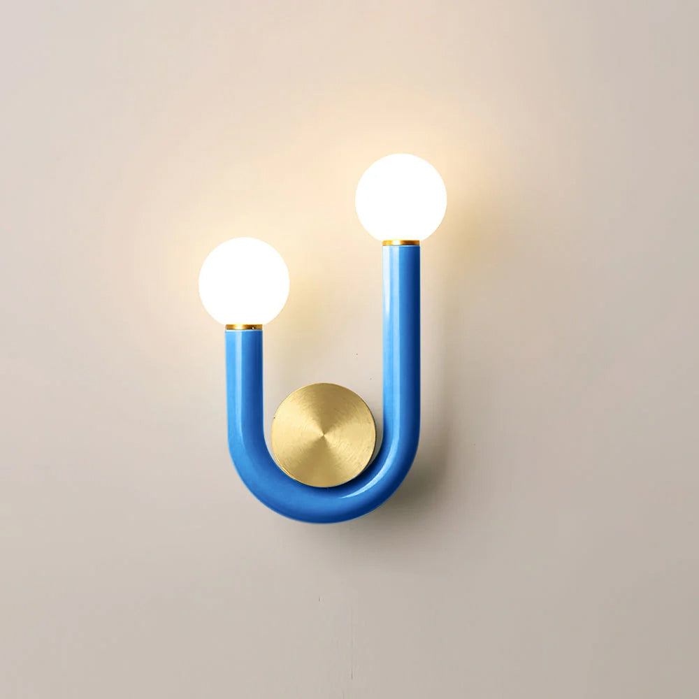 Applique Murale and Aluminium Acrylique Globe Double Tête