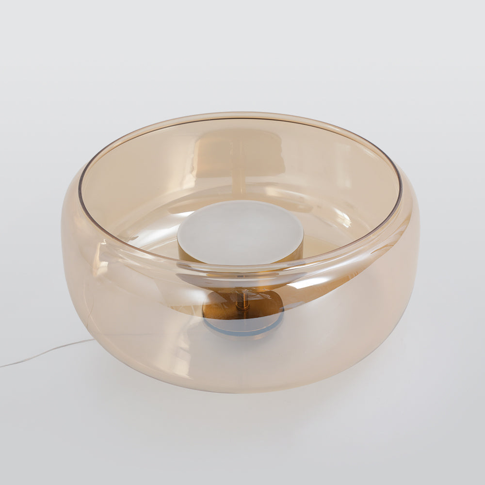 June Suspension Cylindre Moderne Verre. Claire/Grise Fumée/Ambre