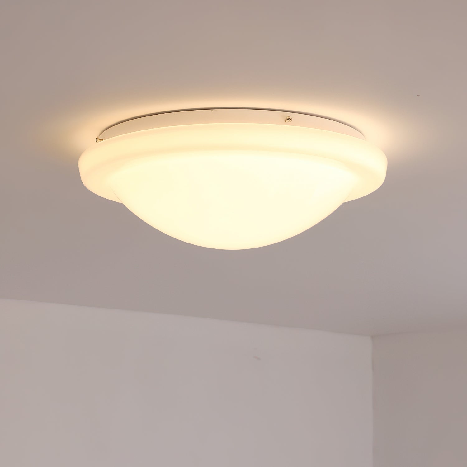 Luminaire en verre Aire Plafonnier Encastré Verre Dôme Minimaliste
