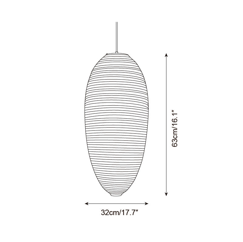 Akari Modern Rice Paper Pendant Lamp