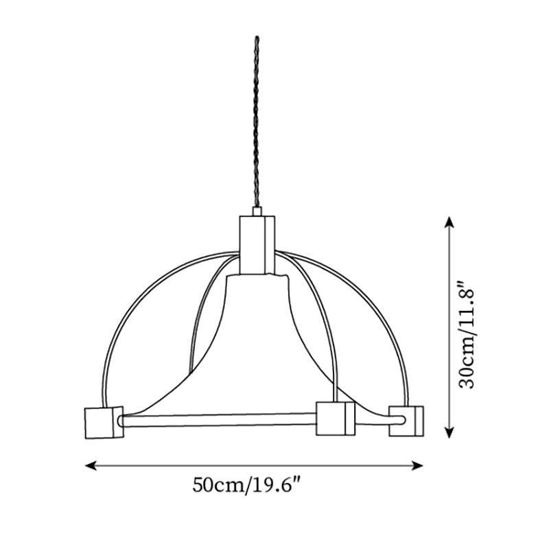 Suspension Allegra Suspension Tissu Cadre Minimaliste