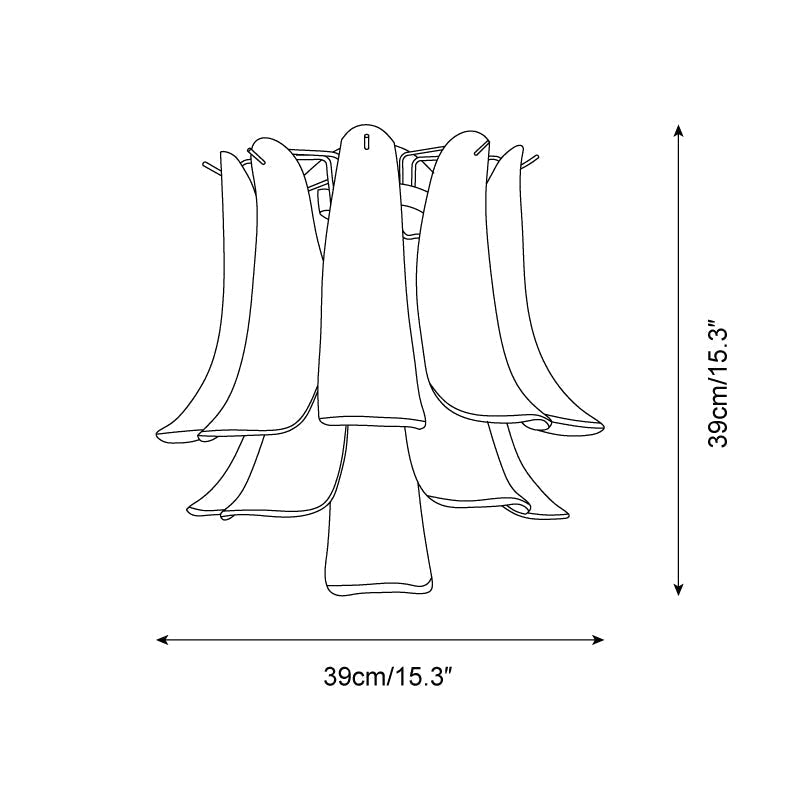 Alrinis Applique Murale Sculpturale Cascade de Pétales