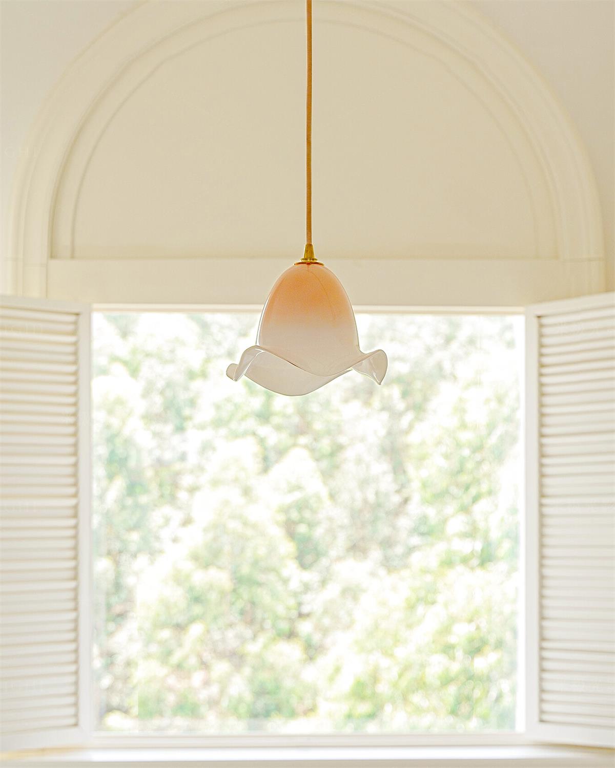 Aluna Suspension Abat-jour Courbé Organique