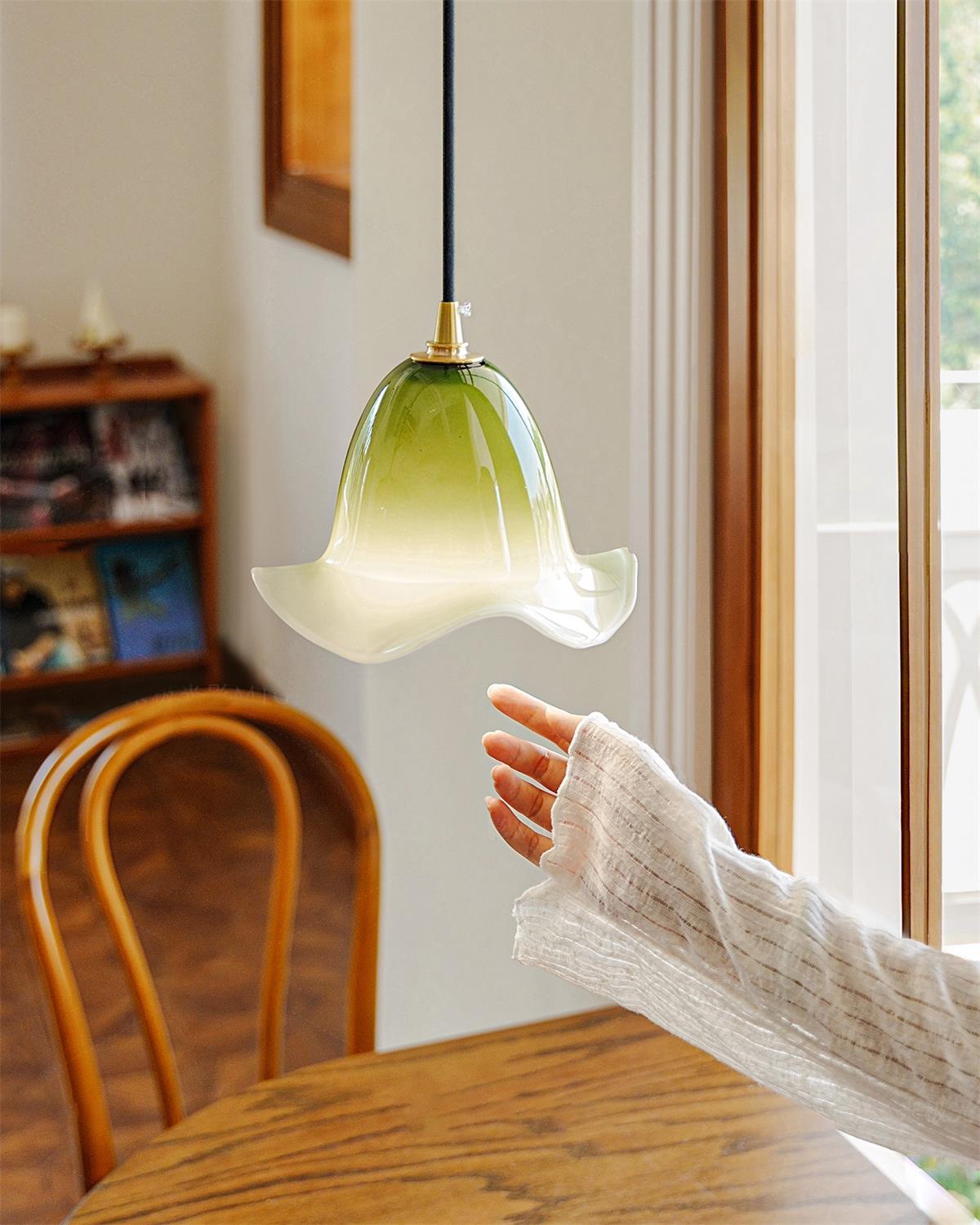 Aluna Suspension Abat-jour Courbé Organique