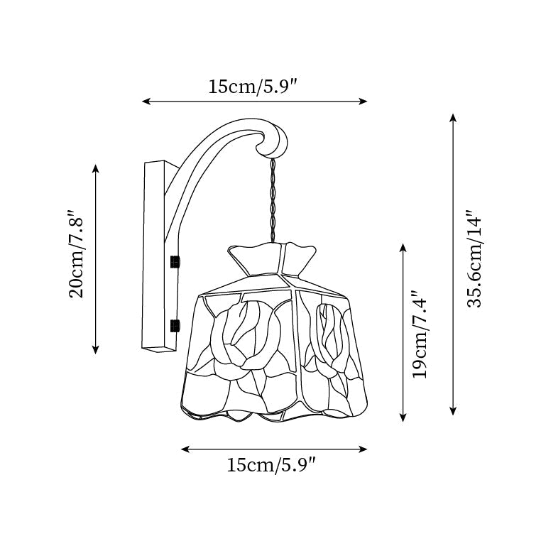 Roselit Applique Murale Motif Rose