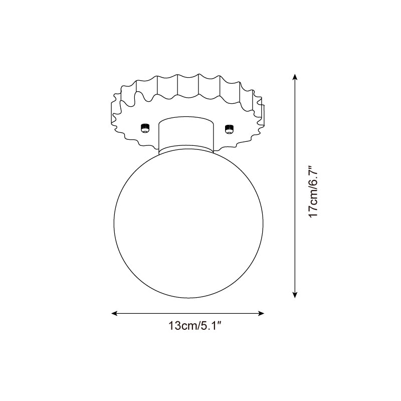Ritta Plafonnier Moderne En Travertin