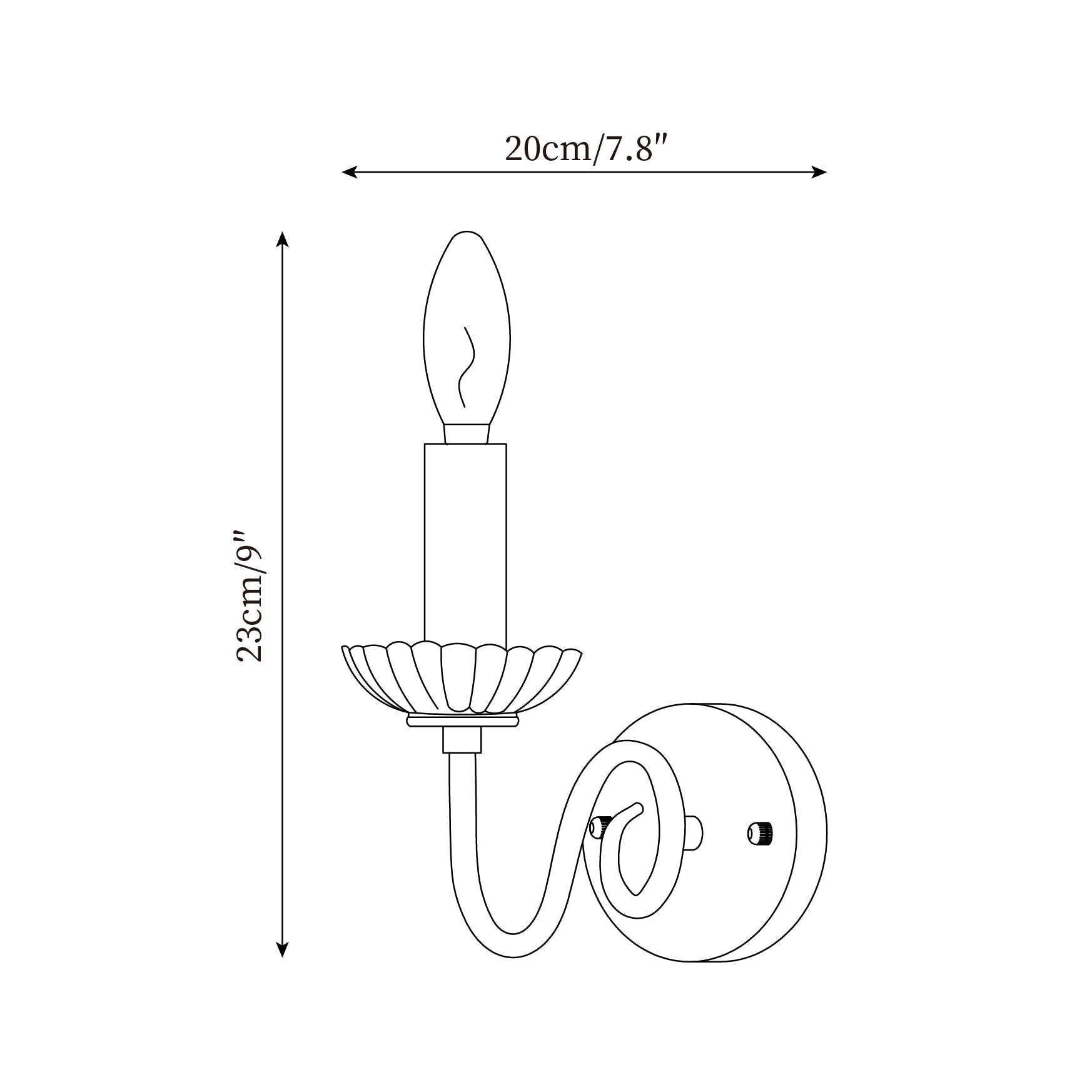 Applique Murale Château Chandelle