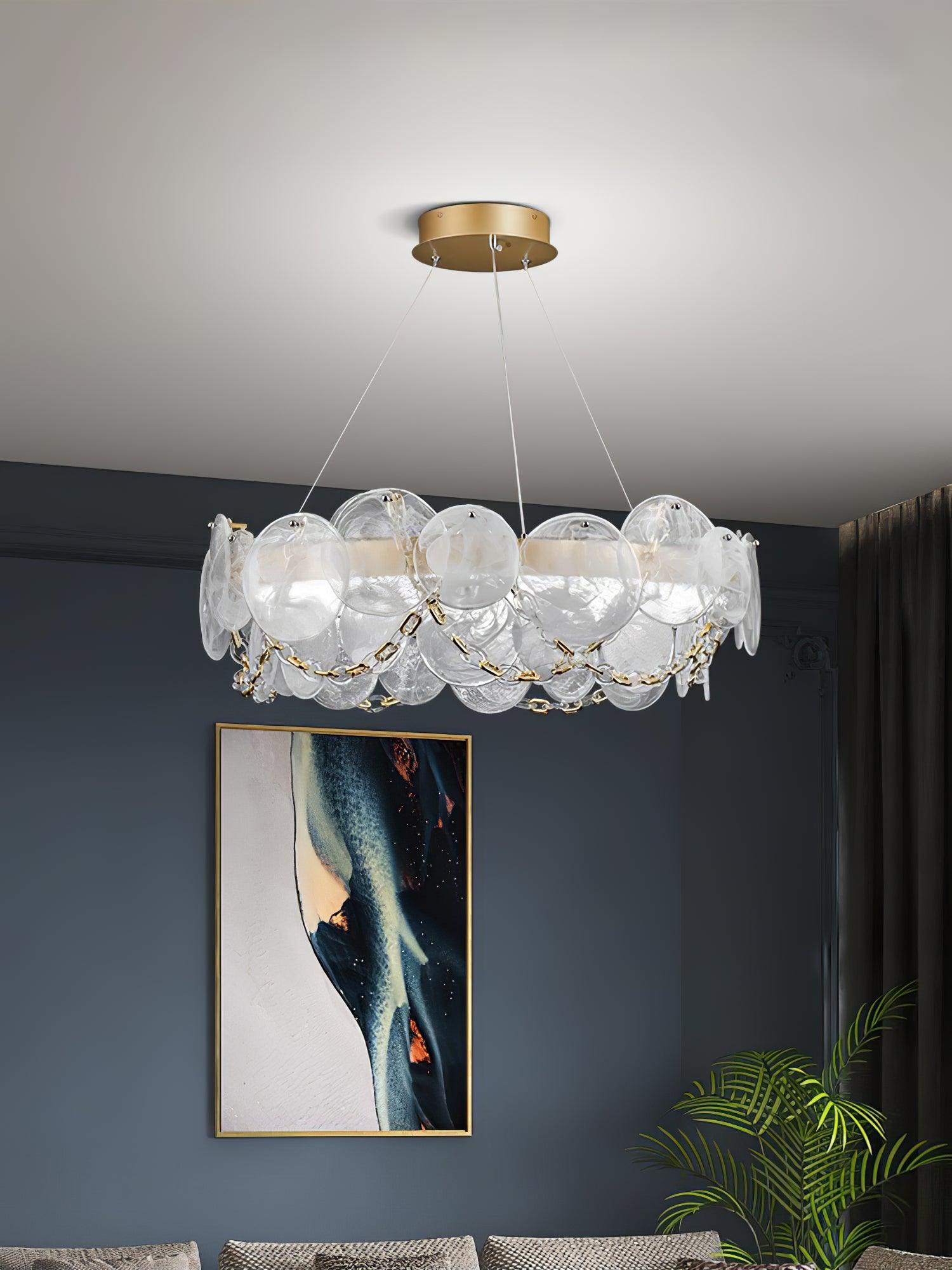 Luminaire en verre Ruby Lustre en Verre Luxe