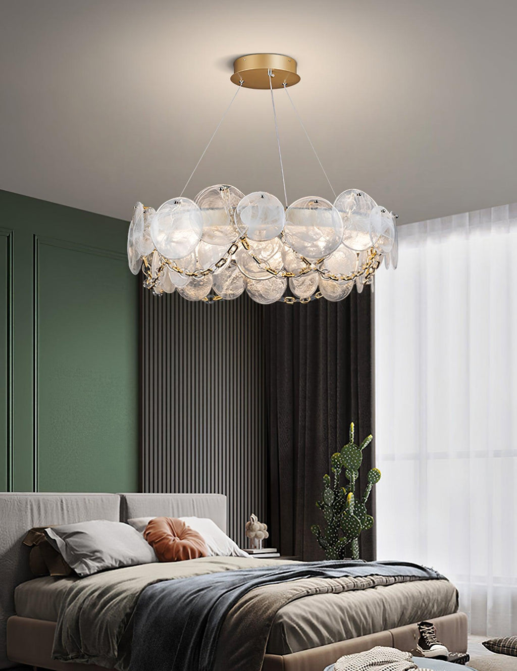 Luminaire en verre Ruby Lustre en Verre Luxe