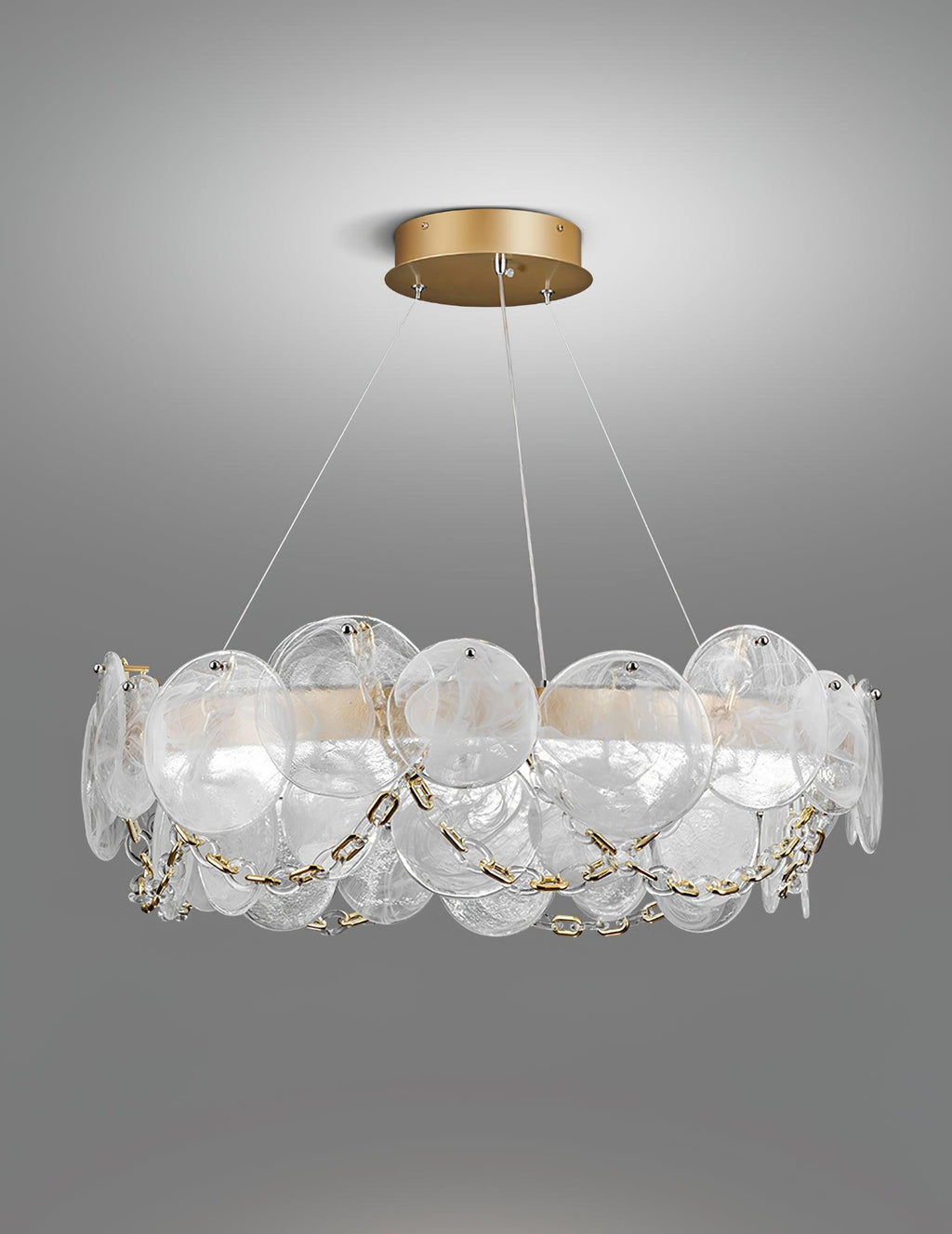 Luminaire en verre Ruby Lustre en Verre Luxe