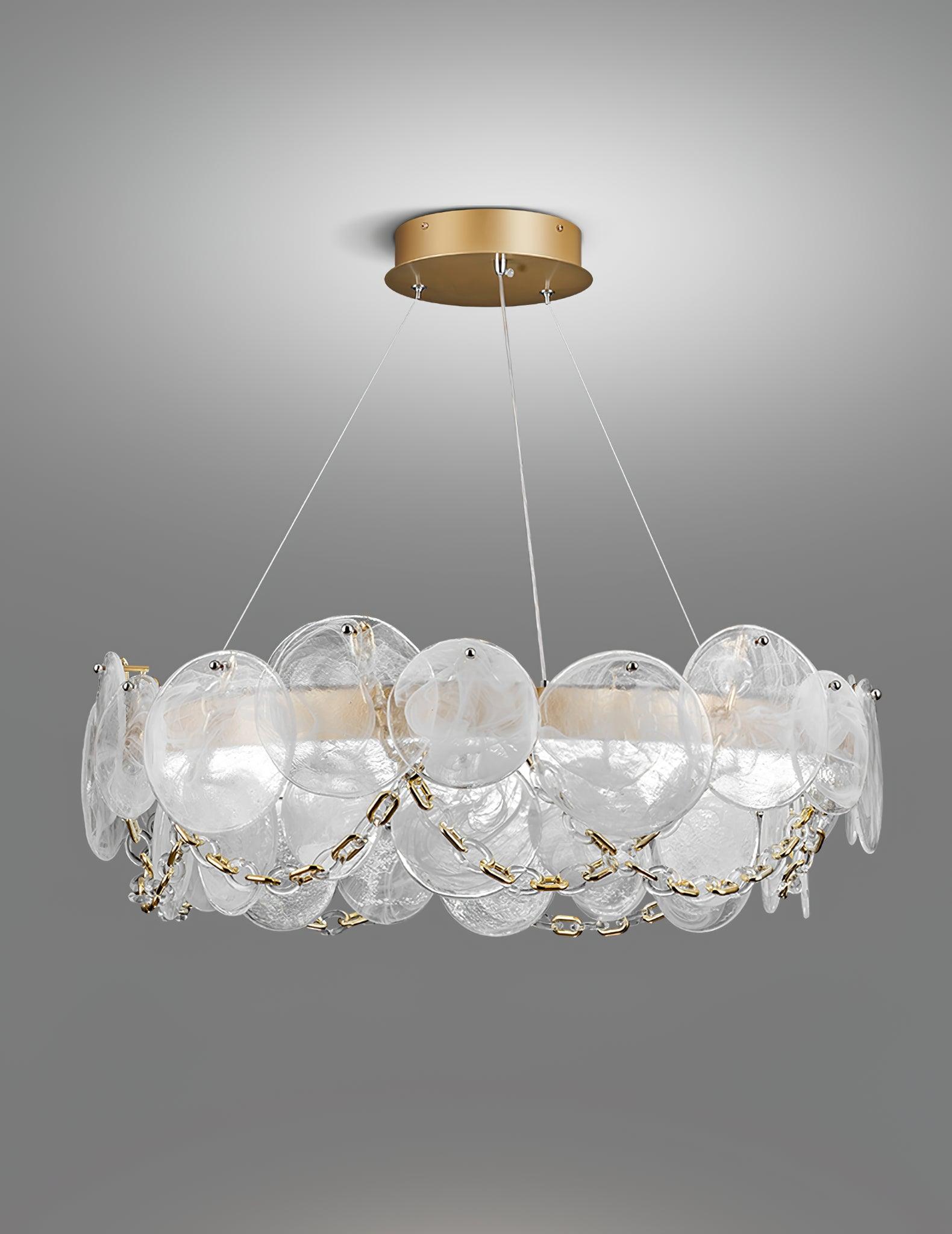 Luminaire en verre Ruby Lustre en Verre Luxe