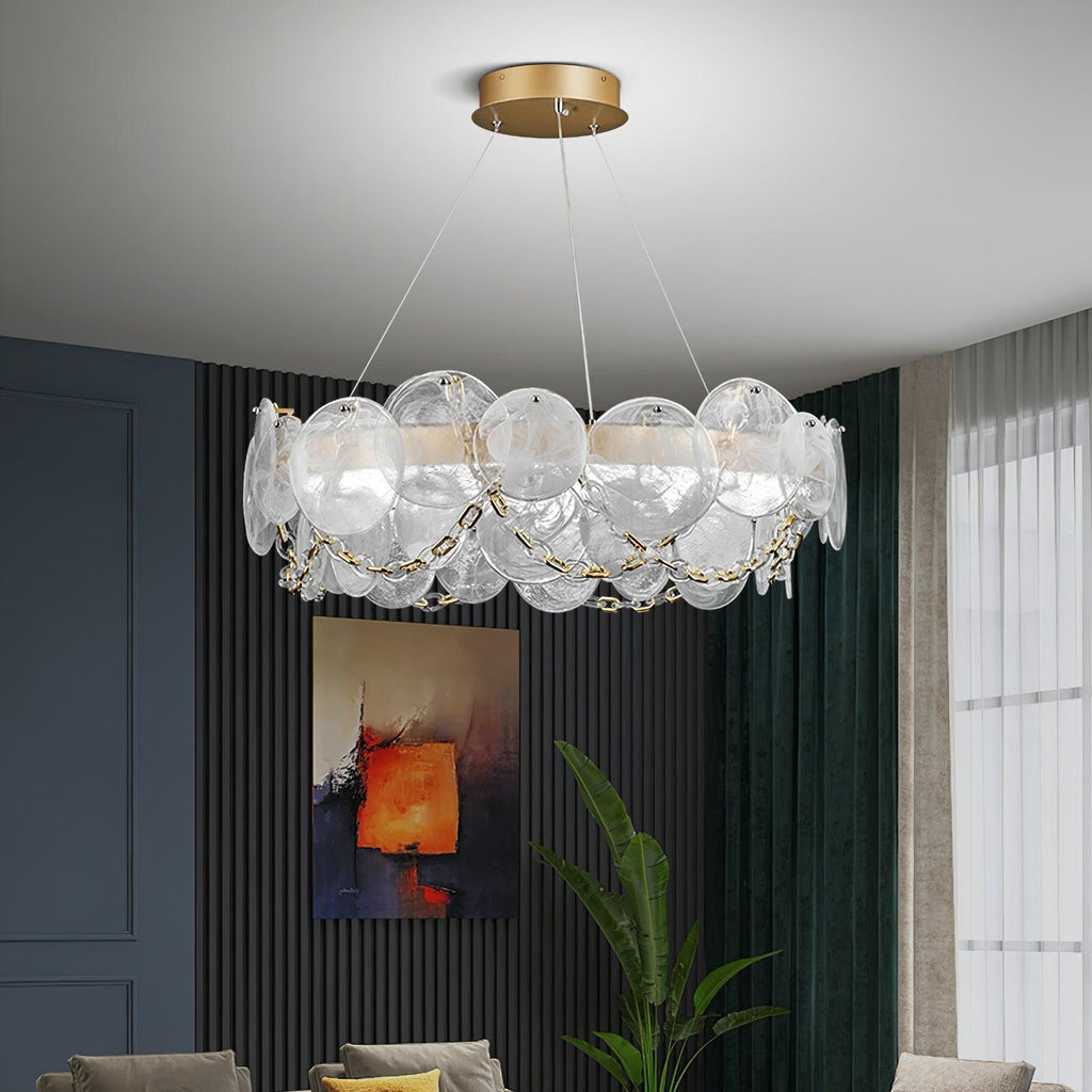 Luminaire en verre Ruby Lustre en Verre Luxe