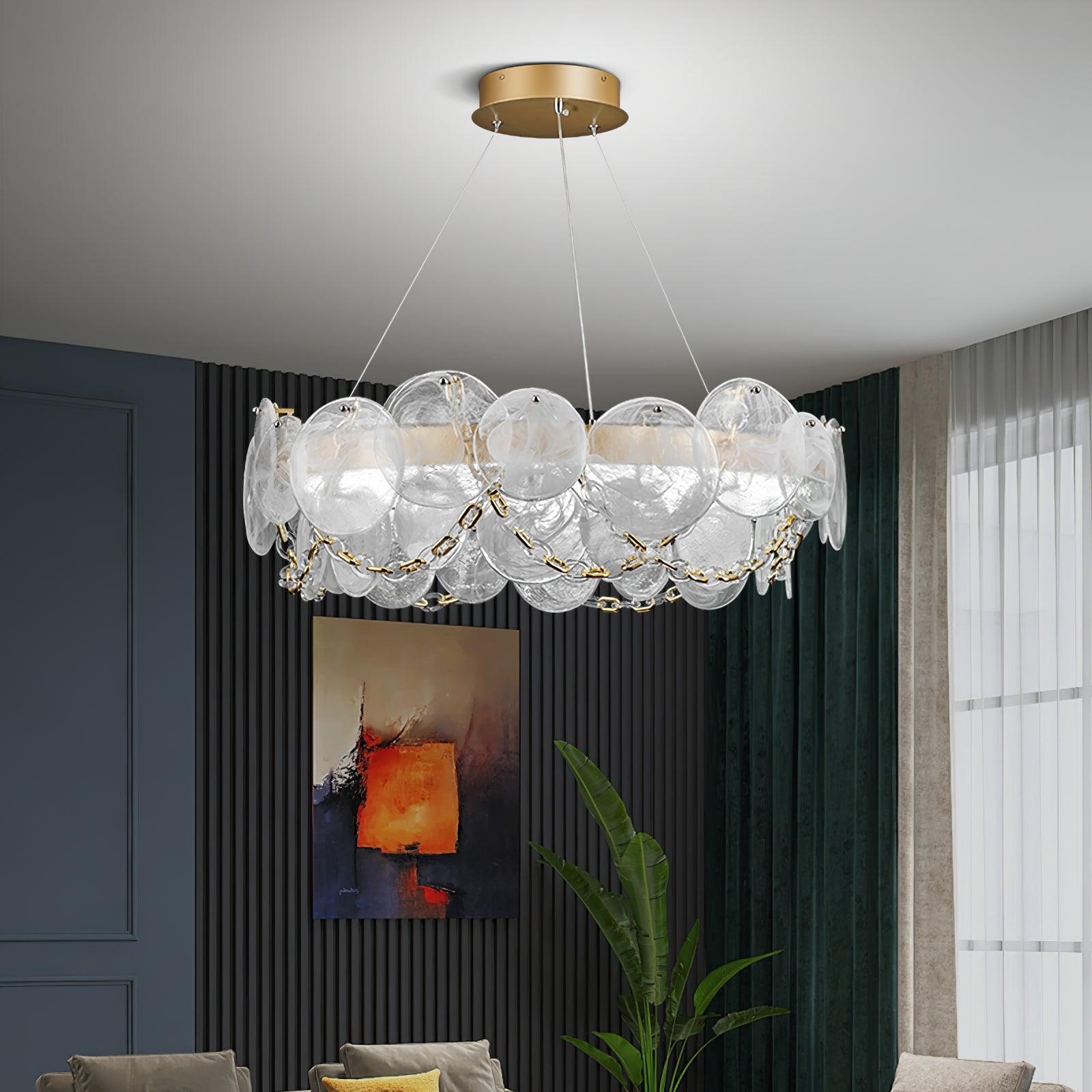 Luminaire en verre Ruby Lustre en Verre Luxe