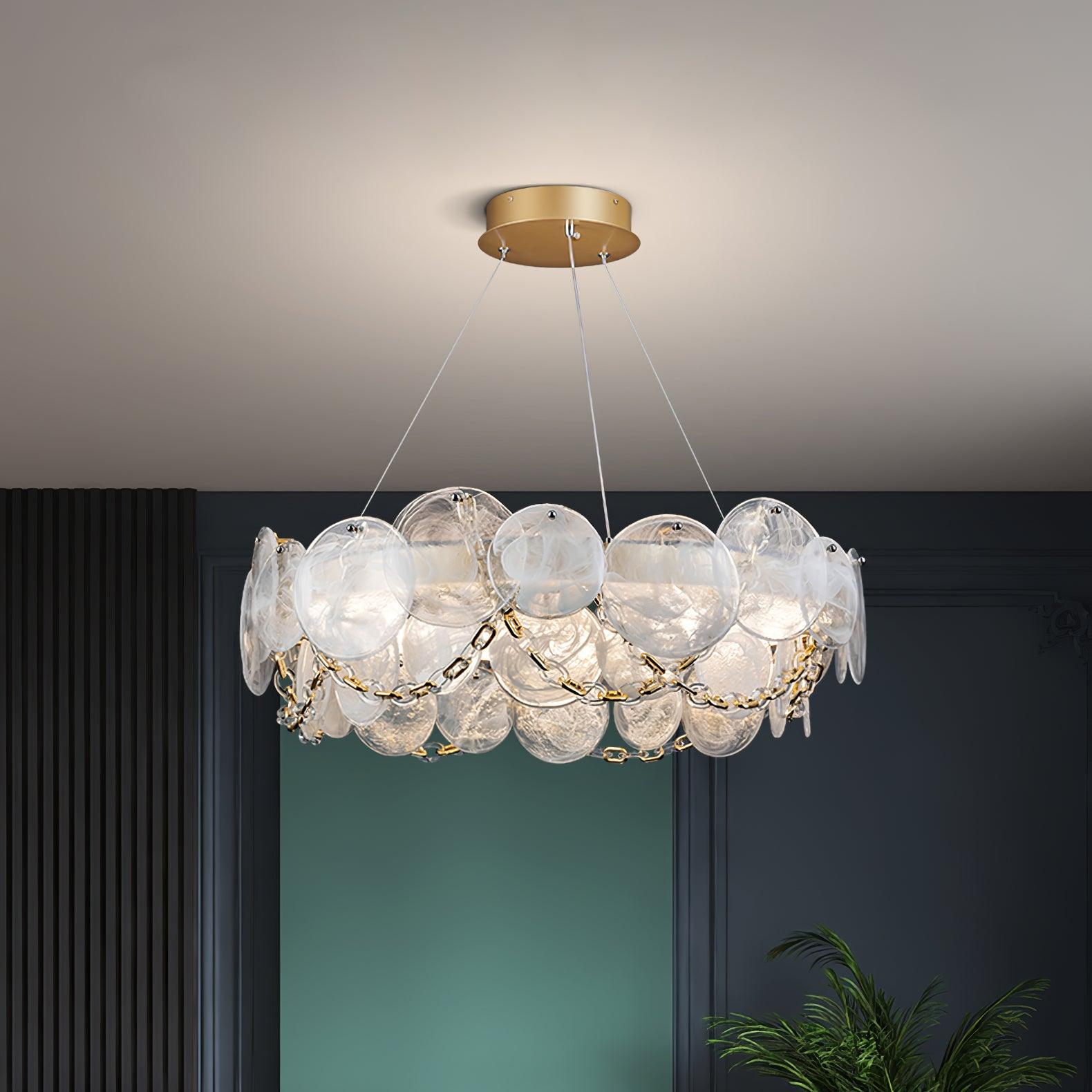 Luminaire en verre Ruby Lustre en Verre Luxe