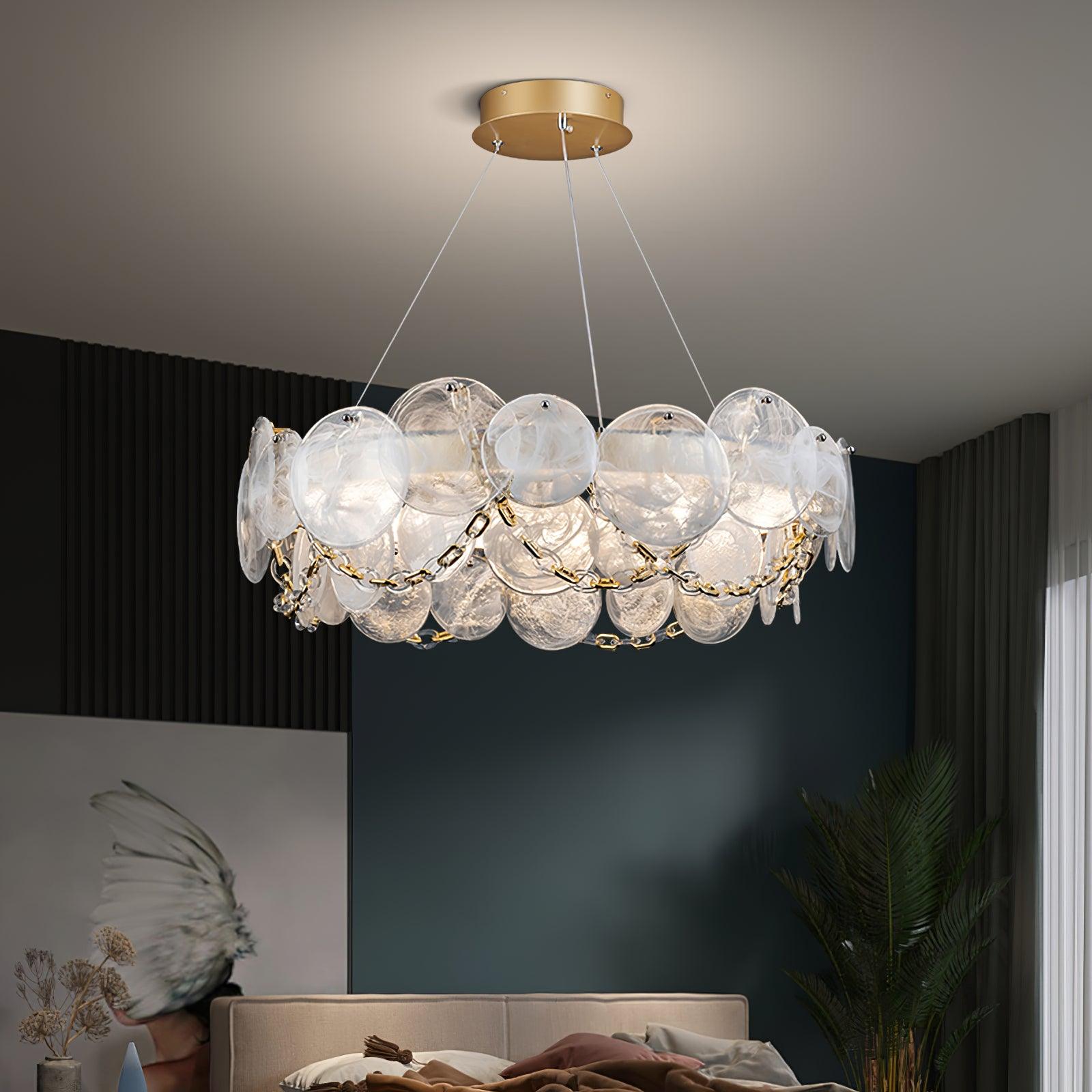 Luminaire en verre Ruby Lustre en Verre Luxe