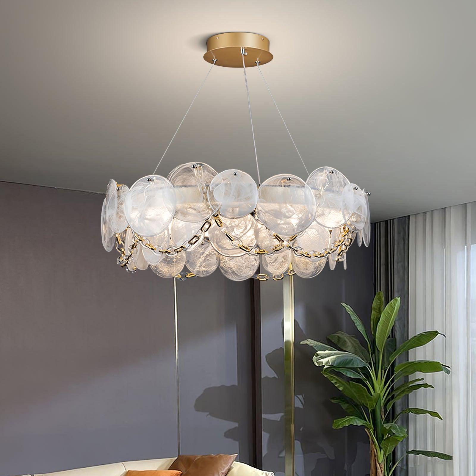 Luminaire en verre Ruby Lustre en Verre Luxe