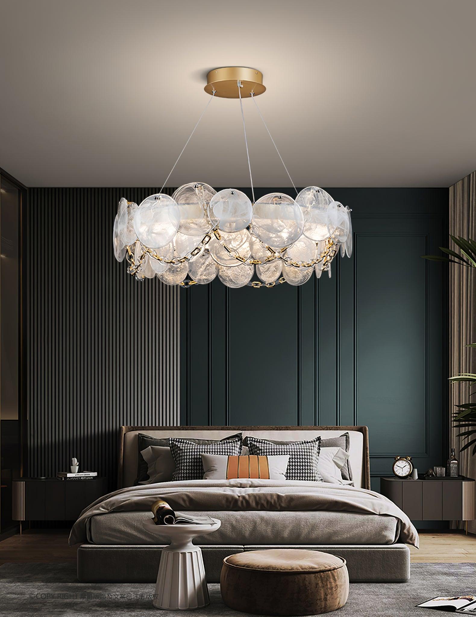 Luminaire en verre Ruby Lustre en Verre Luxe