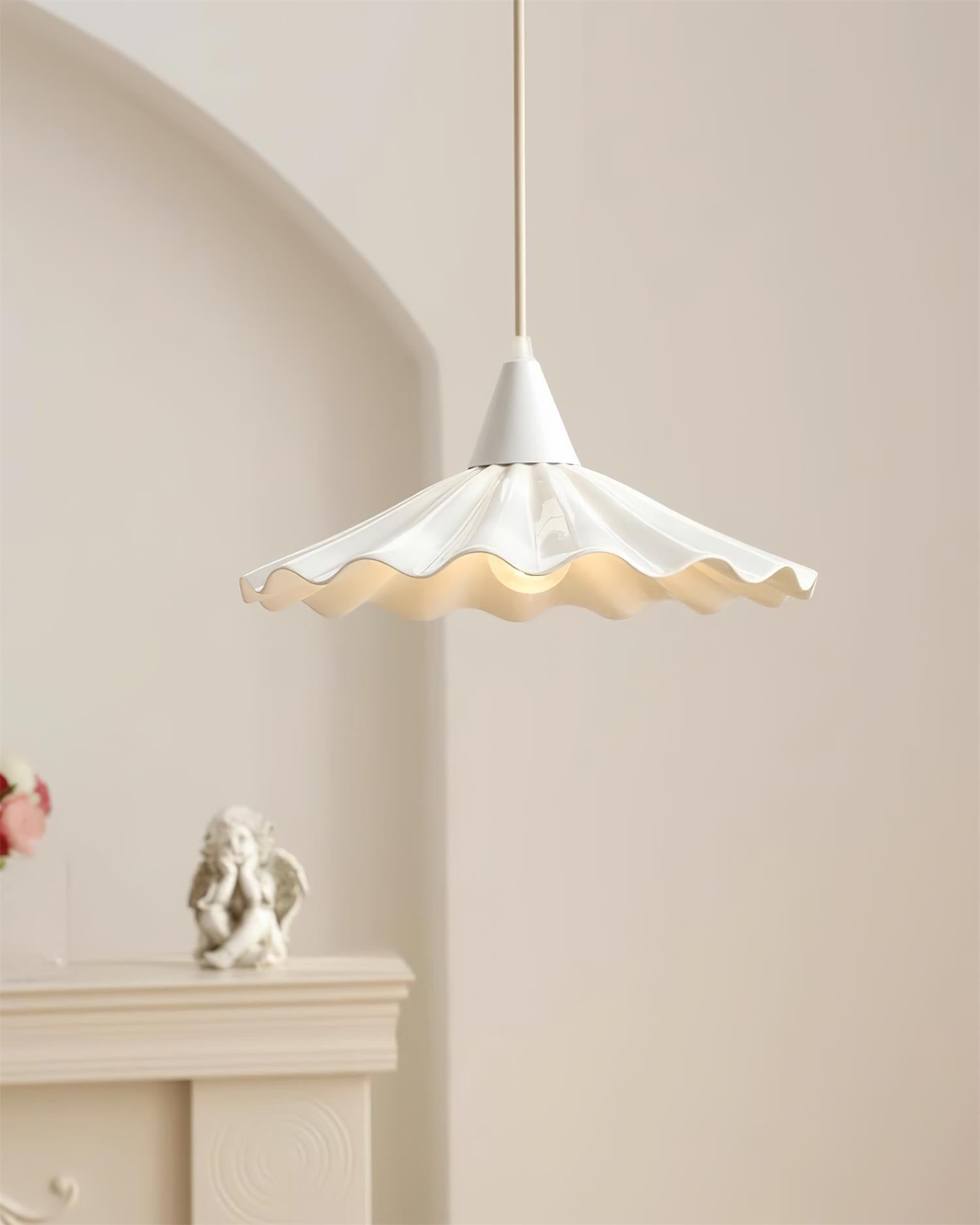 Rivora Suspension Céramique Blanche