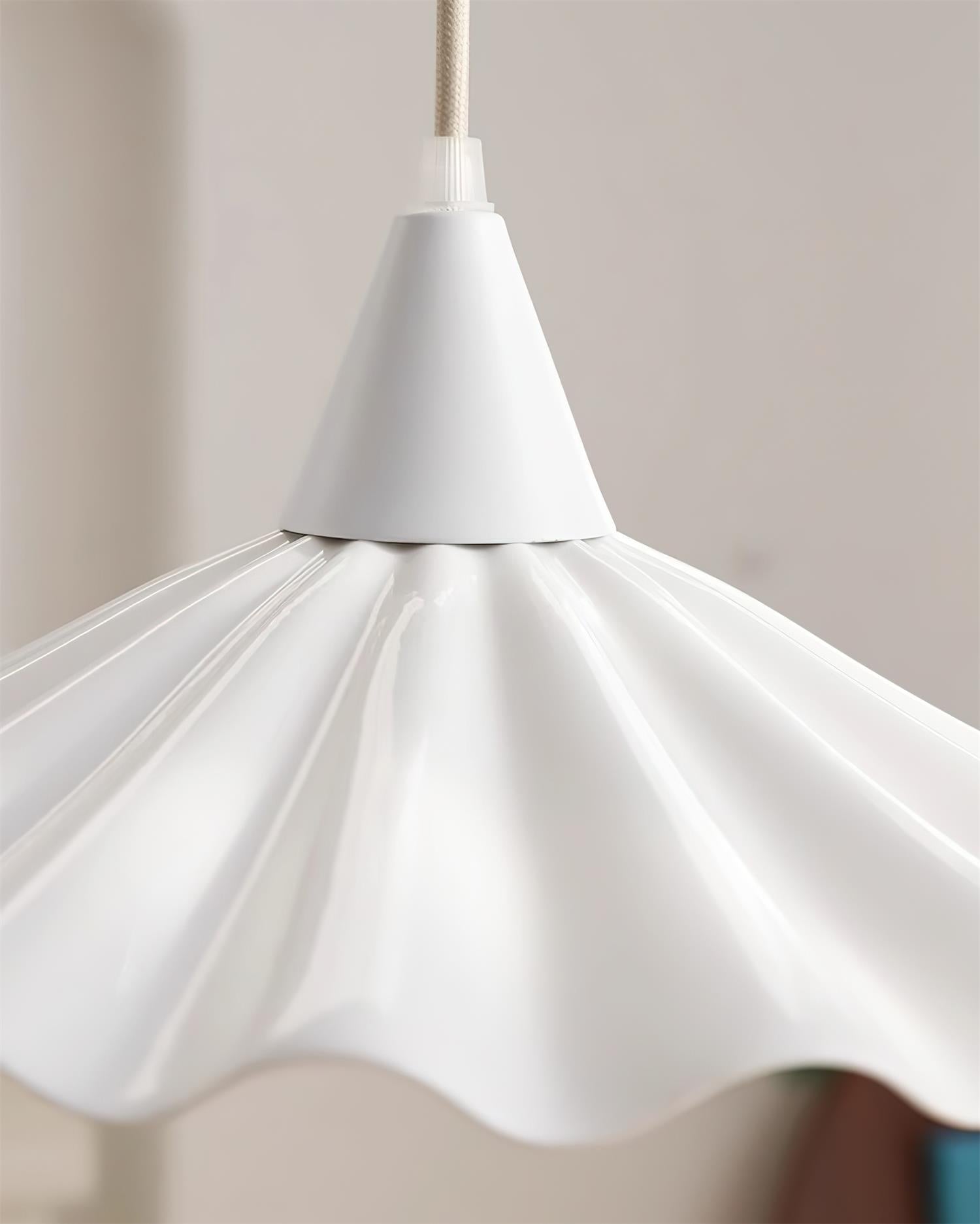 Rivora Suspension Céramique Blanche
