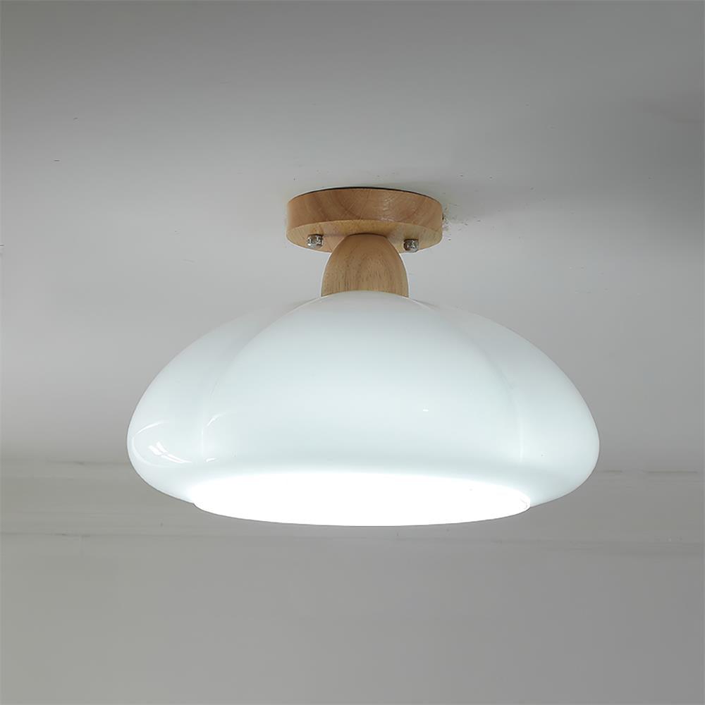 Luminaire en verre Ambrina Plafonnier Semi-Encastré Verre Ambre