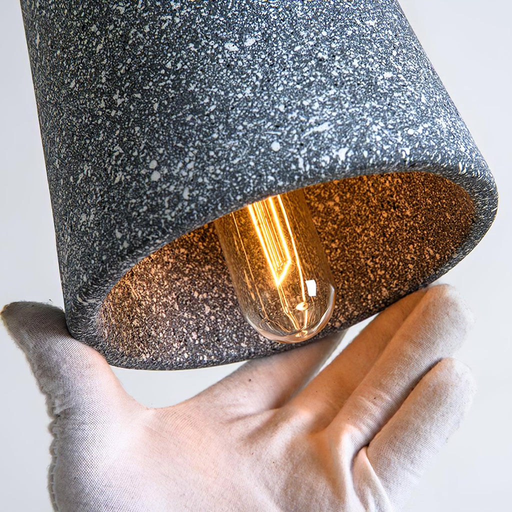 Althere Lustre Suspendu En Bois Et Ciment