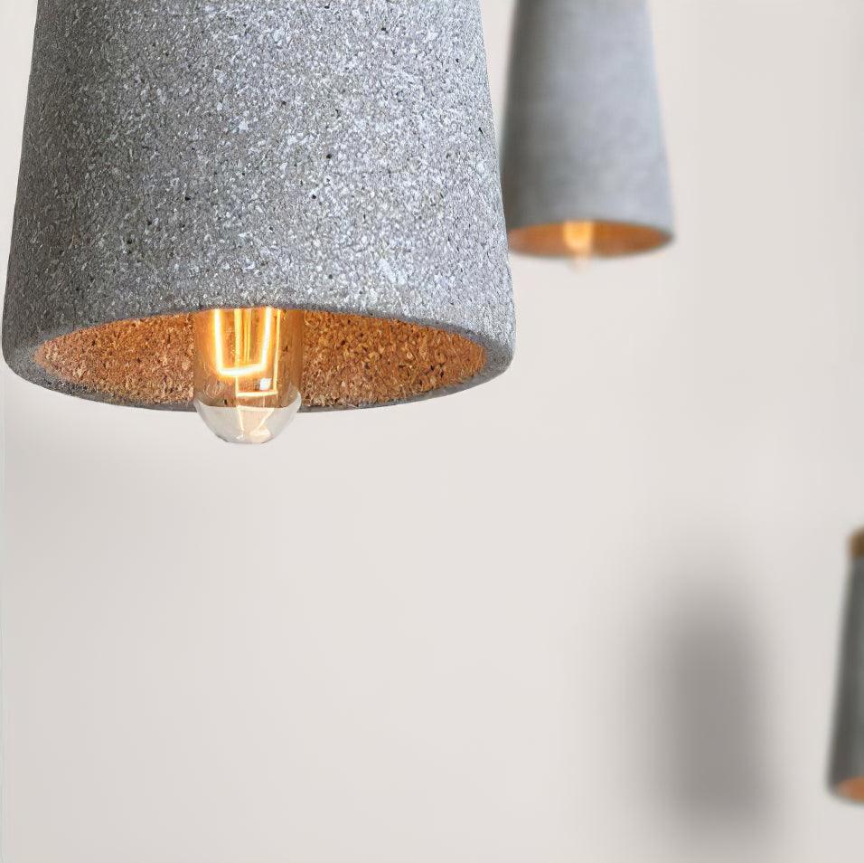 Althere Lustre Suspendu En Bois Et Ciment