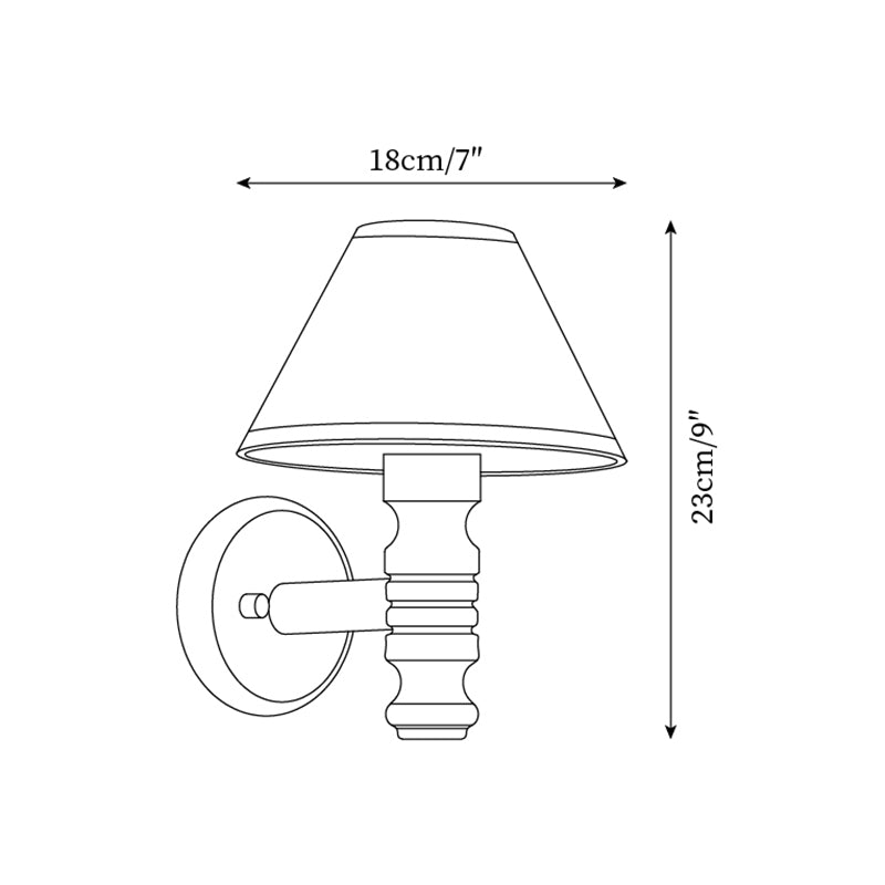 Applique Murale avec Abat-jour en Tissu Cartoon et Bras Chambre d'Enfant