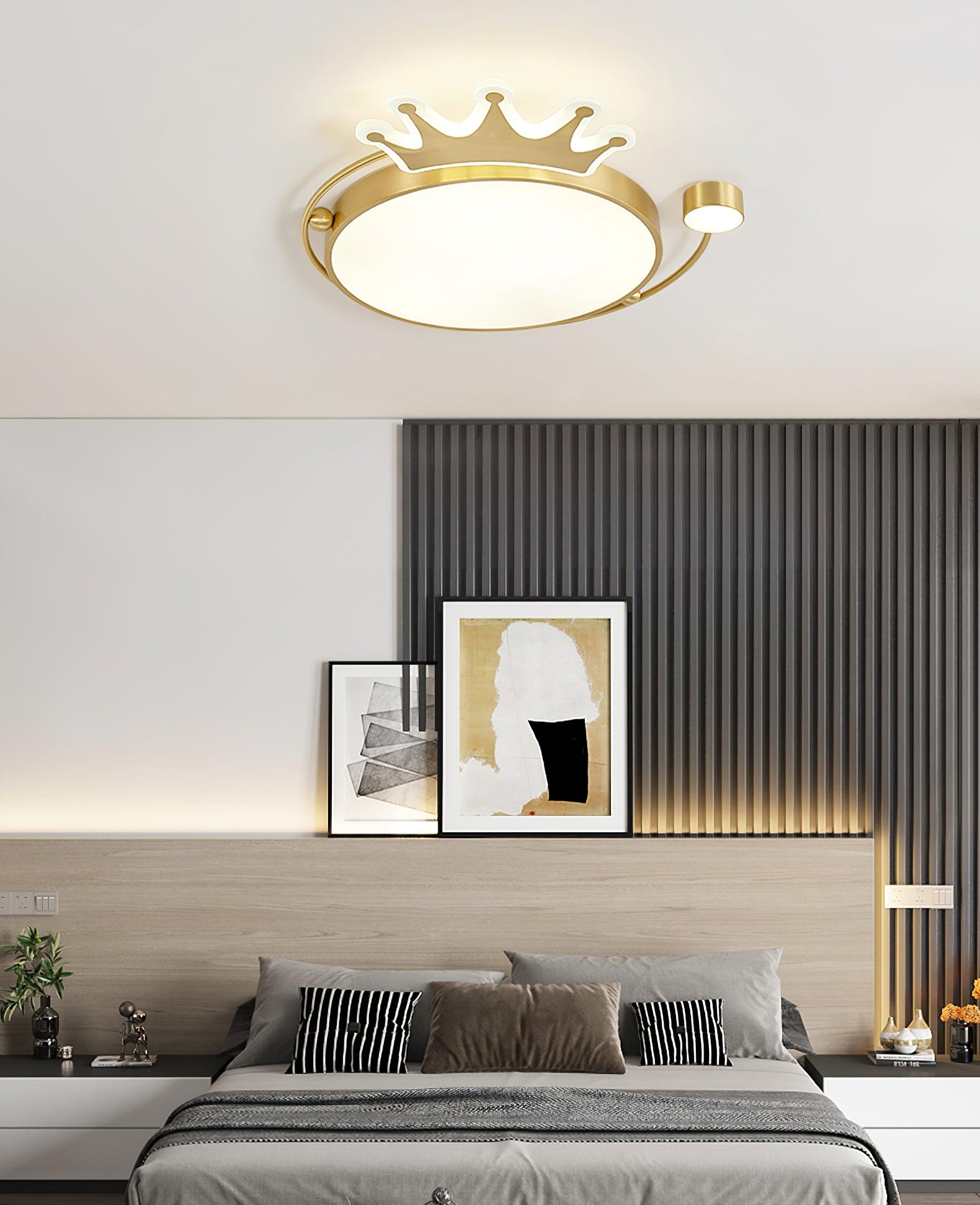 Luminaire Aloror Lampe Plafonnier Classique Art Couronne