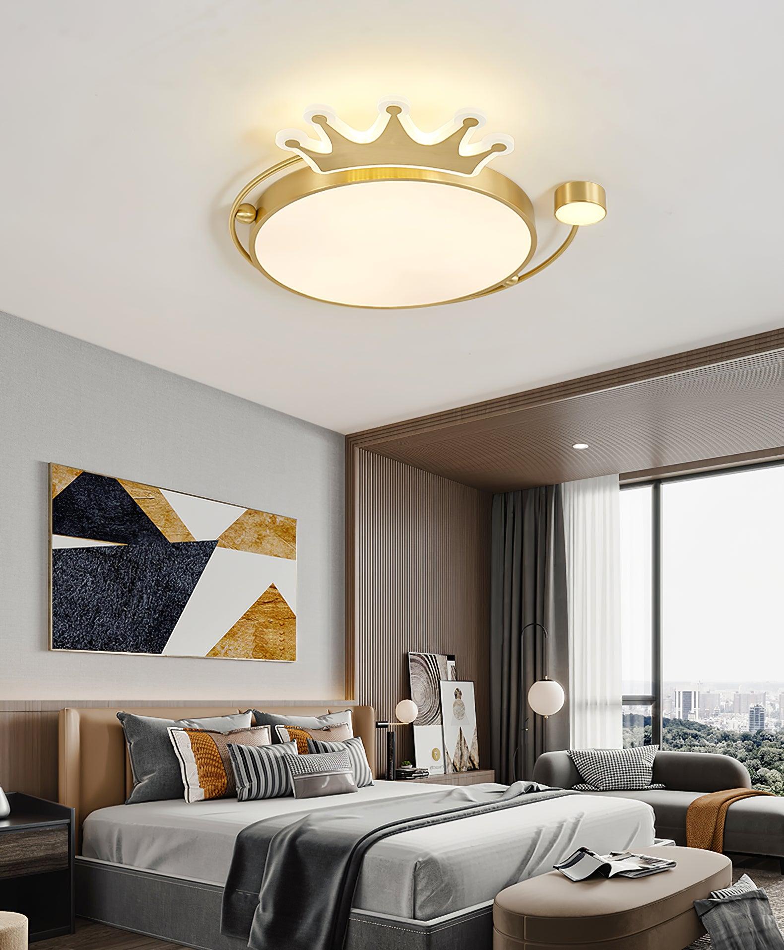 Luminaire Aloror Lampe Plafonnier Classique Art Couronne