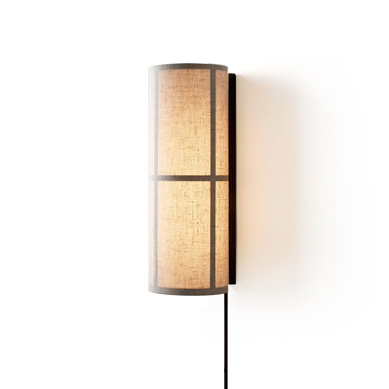 Abeleisa Cylinder Nordic Art Plug-in Fabric Wall Lamp
